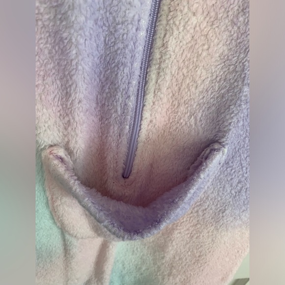H&M unicorn zip up onesie, girl’s size 8-10 - Picture 2 of 5